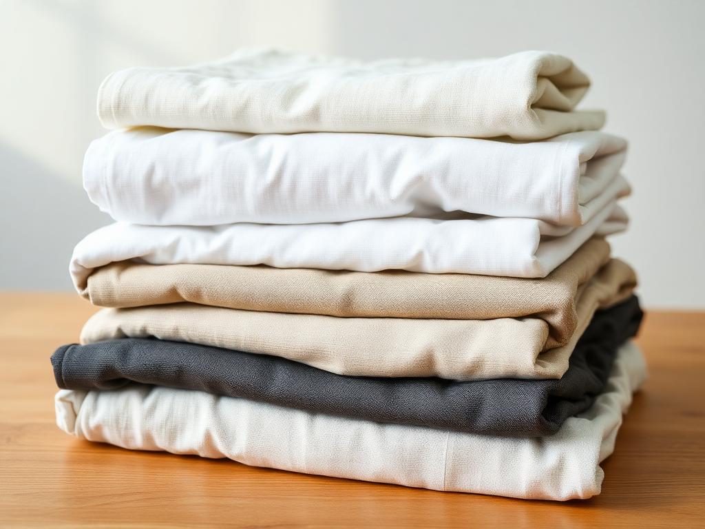 Folded private-label apparel stack